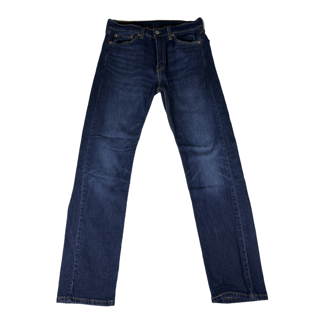 Levi's 505 blue jeans — front