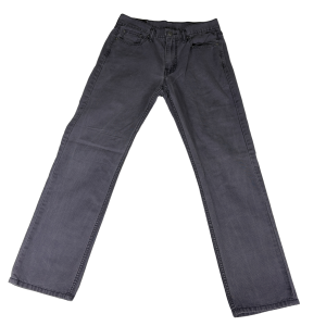 Levi's 514 gray jeans — front