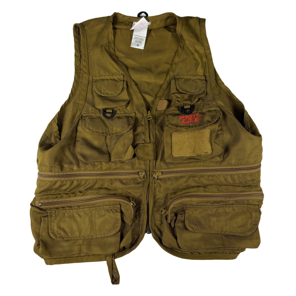Perfect Match olive utility vest — front
