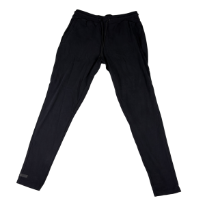 Dark drawstring pants without label photo — front